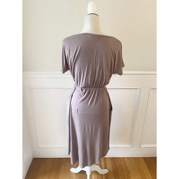 Iconic Luxe Stretch Jersey Casual Dress With Pockets & Elastic Waist M - Picture 6 of 7